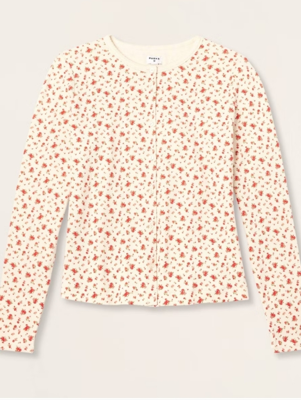 Parke x Target Pointelle Floral Cardigan